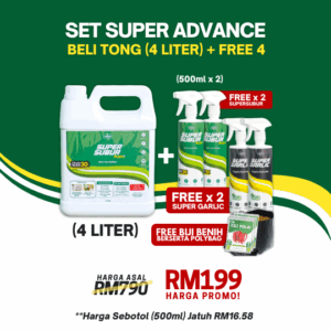 SS+ SET SUPER ADVANCE (4 LITER FREE 4 BOTOL)